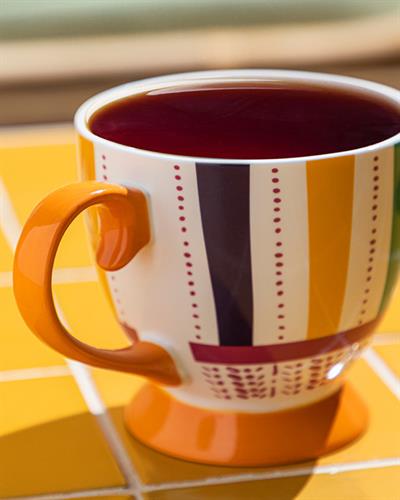 Exotic Strip New Bone China Cup 460 ml Colorful