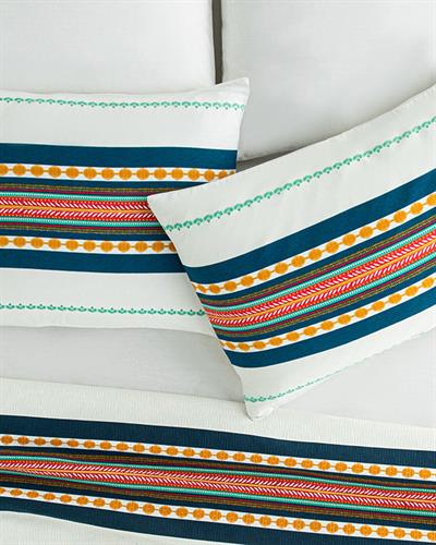 Exotic Stripes Калъфка За Възглавница 2 бр. Лесно за гладене 50x70 см Морскосин