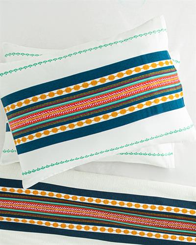 Exotic Stripes Калъфка За Възглавница 2 бр. Лесно за гладене 50x70 см Морскосин