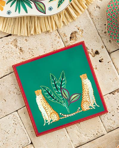 Exotic Tiger Нихале Керамика, Зелено, 16 X 16 Cm