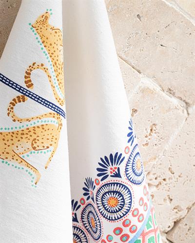 Exotic Tiger Кърпа За Сушене Памук 40x60 см Бял