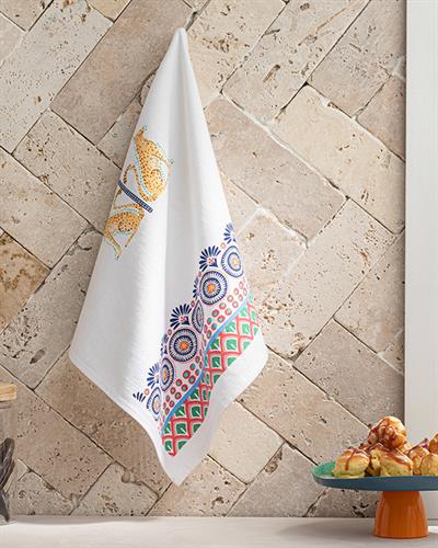 Exotic Tiger Кърпа За Сушене Памук 40x60 см Бял