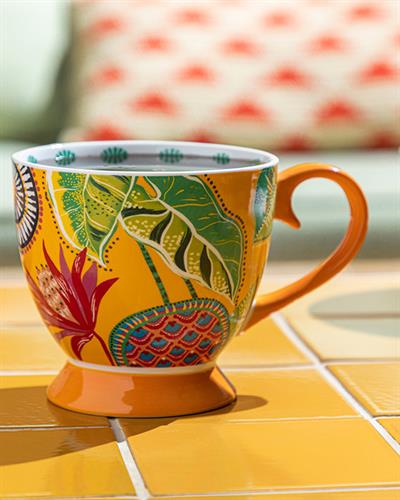 Exotic Wild Чаша New Bone China, Жълто, 460 Ml