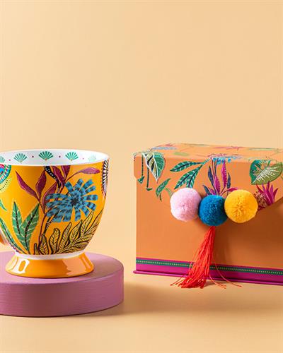 Exotic Wild Чаша New Bone China, Жълто, 460 Ml