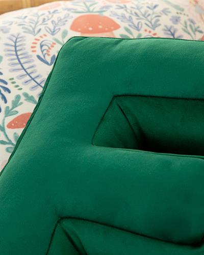 F Decorative Cushion 39x24 cm Green