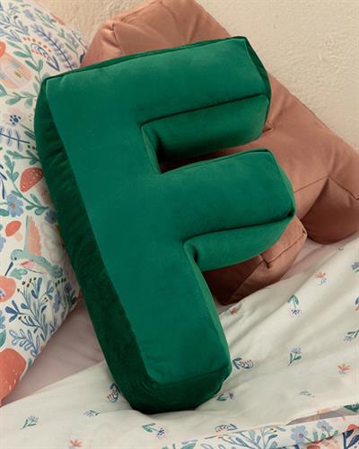 F Decorative Cushion 39x24 cm Green