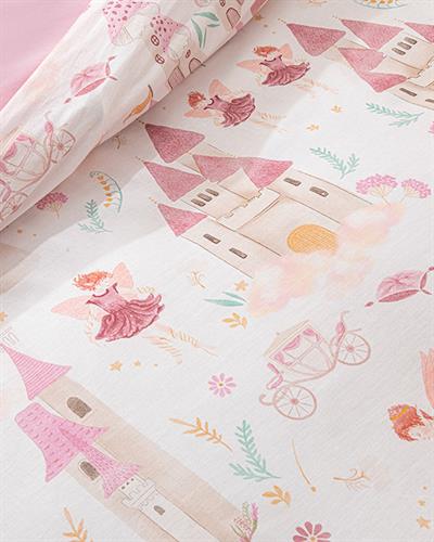 Fairy Детско Спално Бельо Момиче, Памучен, Розово, 160 X 220 Cm