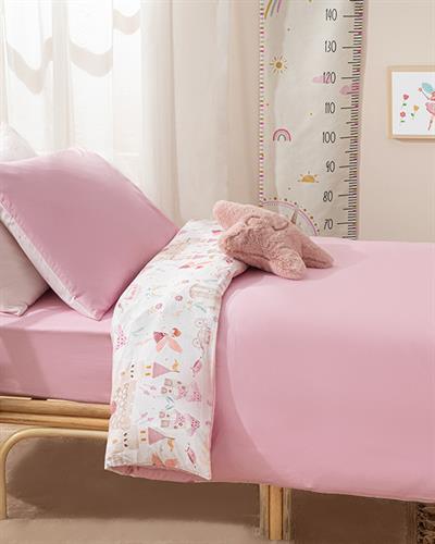 Fairy Детско Спално Бельо Момиче, Памучен, Розово, 160 X 220 Cm