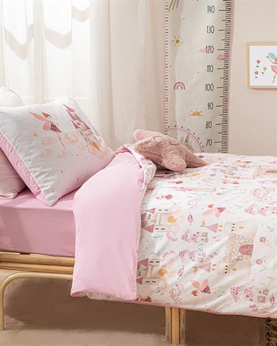 Fairy Детско Спално Бельо Момиче, Памучен, Розово, 160 X 220 Cm