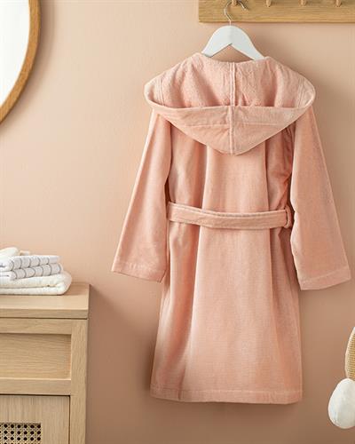 Fairy Детски Халат Кадифе, Розово, 6-8 Години