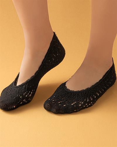 Fairy Tale Cotton 2 Set Ballet Socks 36-40 Black