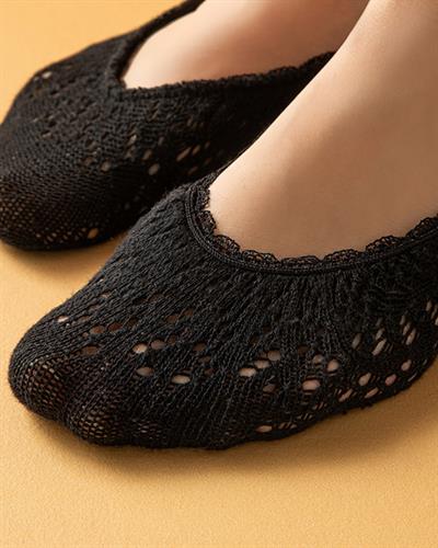 Fairy Tale Cotton 2 Set Ballet Socks 36-40 Black