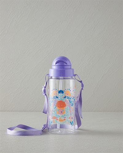 Fairy Детска Бутилка За Вода С Презрамки, Tritan, Лилаво, 500 Ml
