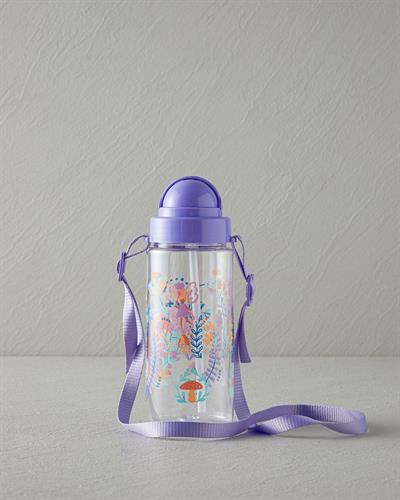 Fairy Детска Бутилка За Вода С Презрамки, Tritan, Лилаво, 500 Ml