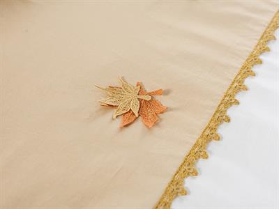 Fall СПАЛНО БЕЛЬО КОМПЛЕ Двоен Памучен 200x220 cm Beige