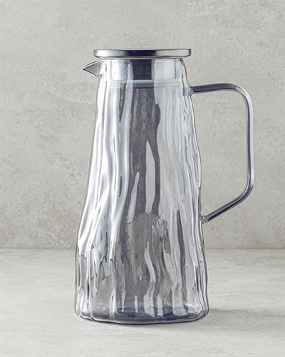 Fancy Borosilicate Water Bottle 1800 ml Anthracite