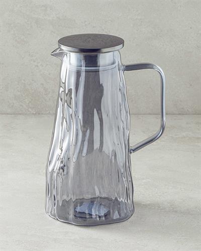 Fancy Borosilicate Water Bottle 1800 ml Anthracite