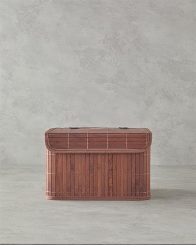 Fancy Кутия За Съхранение Бамбук 28X20X18 см Кафяв