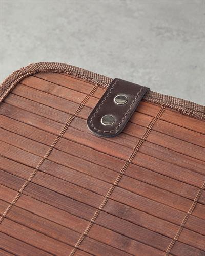 Fancy Кутия За Съхранение Бамбук 28X20X18 см Кафяв