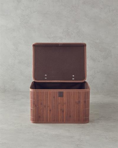 Fancy Bamboo Storage Box 33X23X20 cm Brown