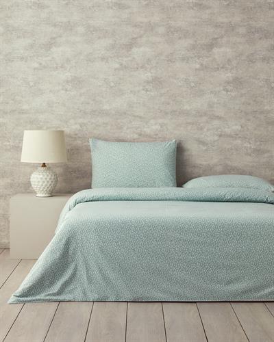 Fancy Flowers Спален Комплект Двоен Лесно за гладене 200x220 см Зелен