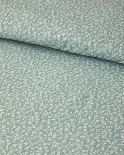 Fancy Flowers Спален Комплект Двоен Лесно за гладене 200x220 см Зелен