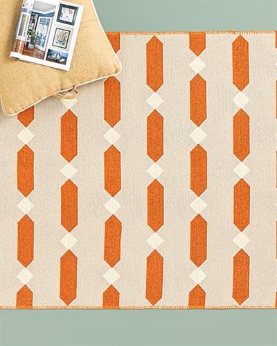 Fancy Lukas Woven Rug 80x150 cm Terracotta