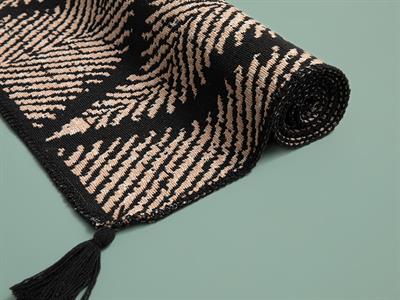 Fancy Odes Килим Тъкан, Бежово-Черно, 80 X 150 Cm