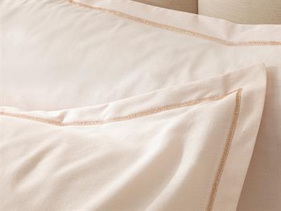 Fancy Plain Калъфка За Възглавница Двоен с ушенце Памучен с брокат 50x70 см Бледорозов..