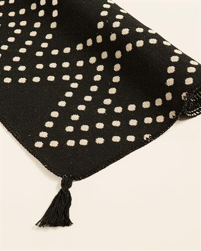 Fancy Poti Килим Тъкан, Кремаво Черно, 80 X 150 Cm