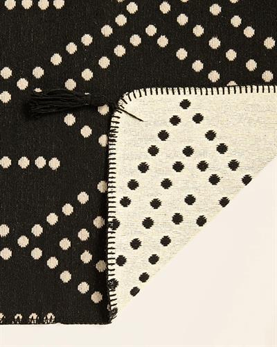 Fancy Poti Килим Тъкан, Кремаво Черно, 80 X 150 Cm