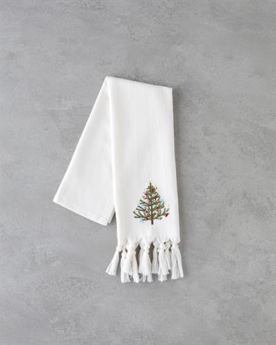 Fancy Tree Кърпа За Сушене Памук 30x50 см Бял