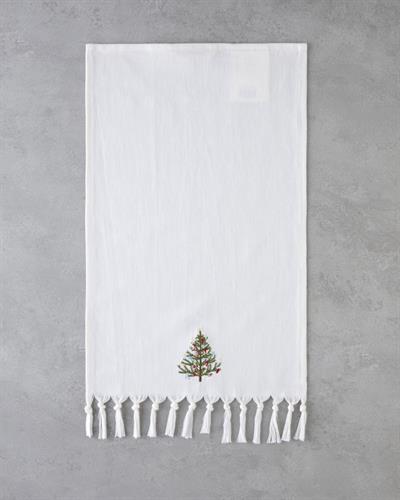 Fancy Tree Кърпа За Сушене Памук 30x50 см Бял