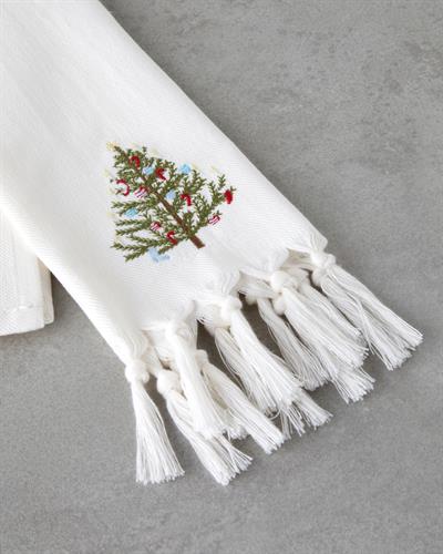 Fancy Tree Кърпа За Сушене Памук 30x50 см Бял