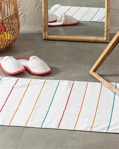 Farah Кърпа За Крака Жакардов Памучен 50x70 см Бял