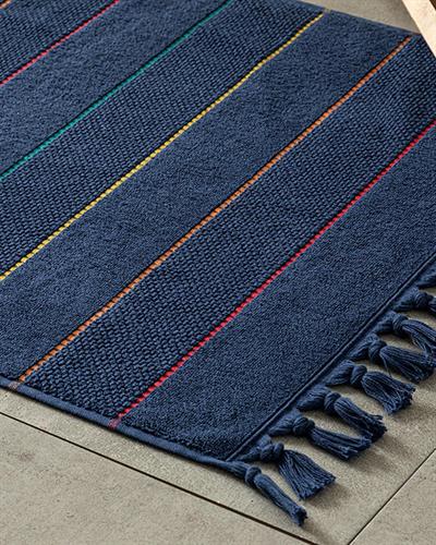 Farah Кърпа За Крака Жакардов Памучен 50x70 см Морскосин