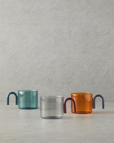 Borosilicate Glass Cup 300 ml Mustard