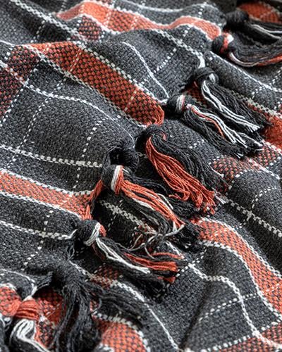 Felicita Покривка За Кресло Тъкан, Памучен, Антрацит, 170 X 250