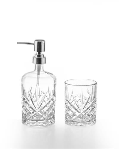 Felicia Bathroom Set 8,7x8,2x10 cm Transparent