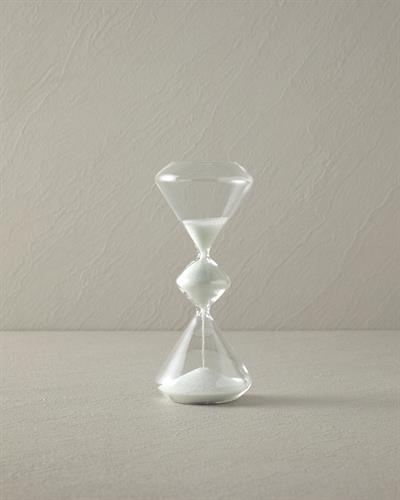 Felicity Пясъчен Часовник 8x19 см Бял