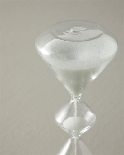 Felicity Пясъчен Часовник 8x19 см Бял