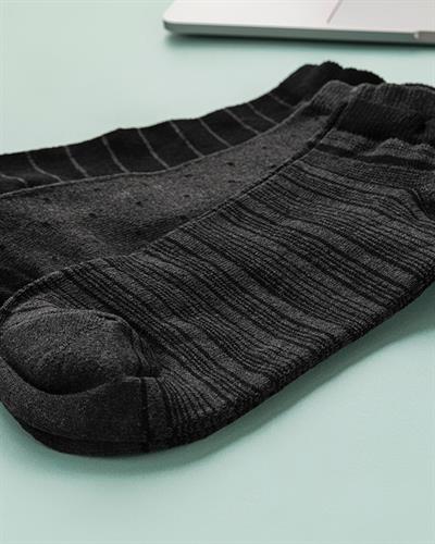 Felix Чорапи Мъжки 3 Бр., Памучен Полиестер, Антрацит-Черно, 40-44