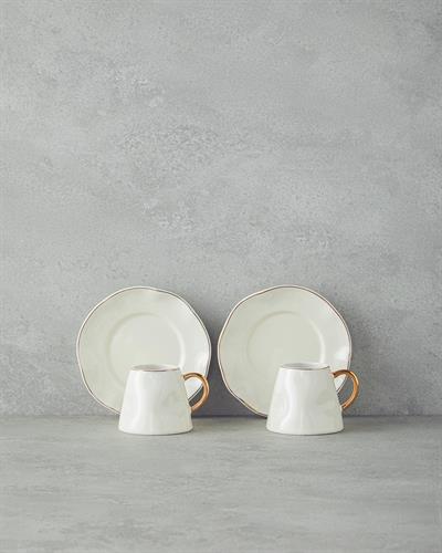 Felix Сервиз за Кафе Мъж 4 New Bone China 90 ml White