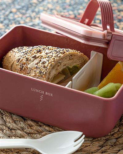 Feliz Lunch Box Пластмасов, Тъмно Розово, 18 X 10 X 7,5 Cm