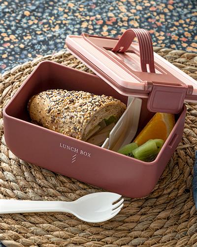 Feliz Lunch Box Пластмасов, Тъмно Розово, 18 X 10 X 7,5 Cm