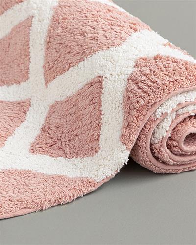 Fence Постелка За Баня Памучен, Пудра-Екрю, 60 X 90 Cm