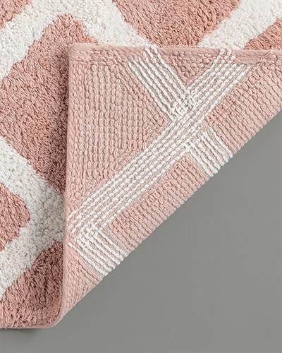 Fence Постелка За Баня Памучен, Пудра-Екрю, 60 X 90 Cm