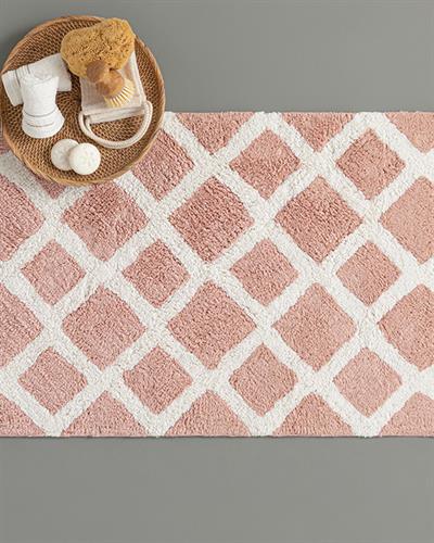 Fence Постелка За Баня Памучен, Пудра-Екрю, 60 X 90 Cm