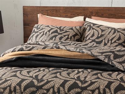 Fern СПАЛНО БЕЛЬО КОМПЛЕ Кing size Памучен 240x220 cm Black