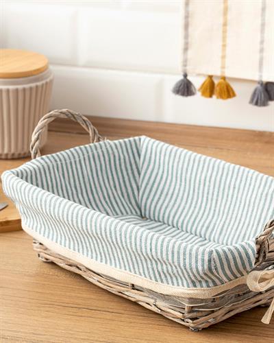 Fiesta Кошница За Хляб Правоъгълен Слама 28x20x9 см Бежов